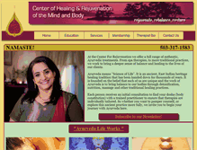 Tablet Screenshot of centerofrejuvenation.com